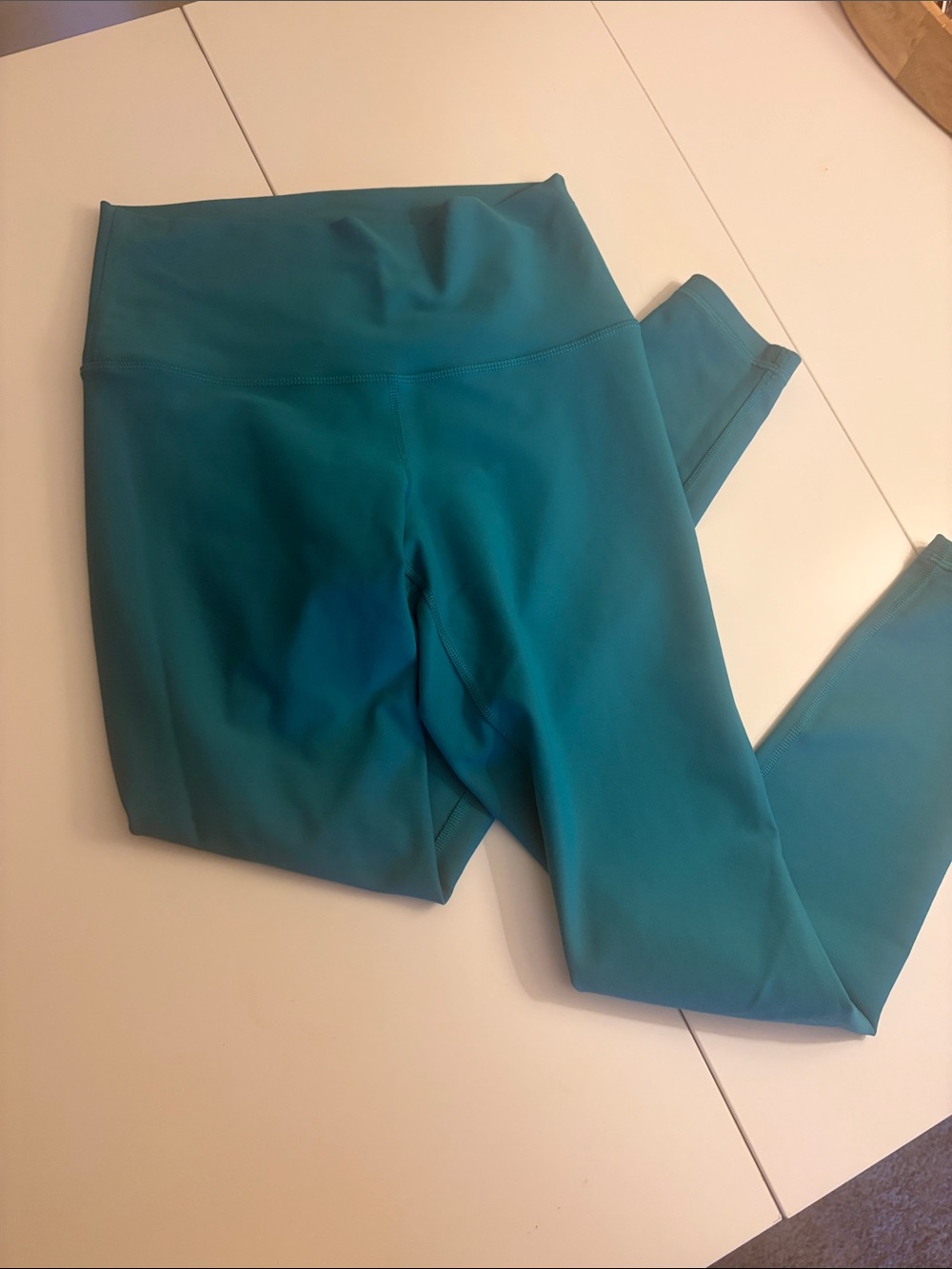 Old Navy Teal Blue/Green Powersoft High Rise Go Dry Leggings